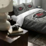 Houston Rockets Cracked Texture Bedding Set Best Selling