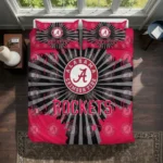 Houston Rockets Sunburst Splatter Bedding Set Best Selling