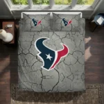 Houston Texans Cracked Texture Bedding Set Best Selling
