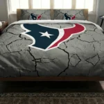 Houston Texans Cracked Texture Bedding Set Best Selling