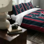 Houston Texans Stripe Style Bedding Set Best Selling