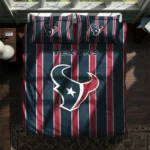 Houston Texans Stripe Style Bedding Set Best Selling