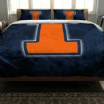 Illinois Fighting Illini Red Mist Bedding Set Best Selling