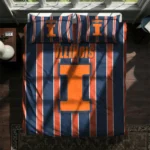 Illinois Fighting Illini Stripe Style Bedding Set Best Selling