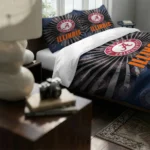 Illinois Fighting Illini Sunburst Splatter Bedding Set Best Selling
