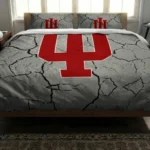 Indiana Hoosiers Cracked Texture Bedding Set Best Selling