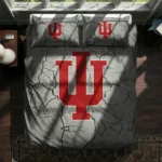 Indiana Hoosiers Cracked Texture Bedding Set Best Selling