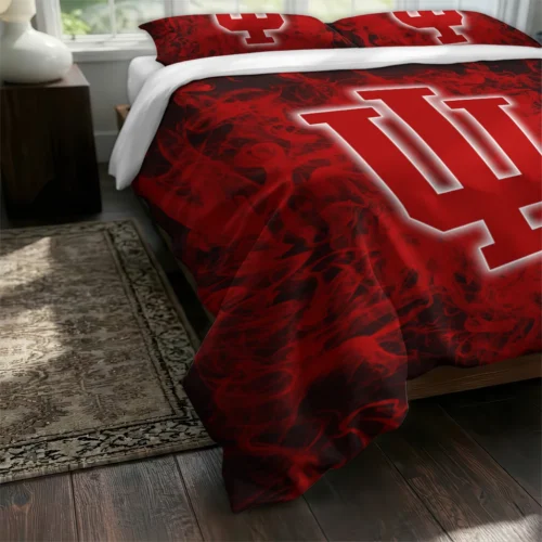 Indiana Hoosiers Red Mist Bedding Set Fashion Forward