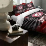 Indiana Hoosiers Sunburst Splatter Bedding Set Best Selling