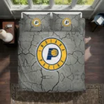 Indiana Pacers Cracked Texture Bedding Set Best Selling