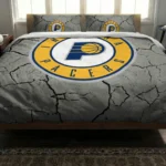 Indiana Pacers Cracked Texture Bedding Set Best Selling
