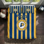 Indiana Pacers Stripe Style Bedding Set Best Selling