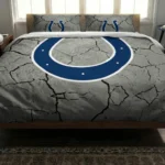 Indianapolis Colts Cracked Texture Bedding Set Best Selling