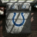 Indianapolis Colts Cracked Texture Bedding Set Best Selling