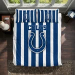 Indianapolis Colts Stripe Style Bedding Set Best Selling