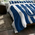 Indianapolis Colts Stripe Style Bedding Set Best Selling