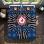 Indianapolis Colts Sunburst Splatter Bedding Set Best Selling