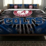 Indianapolis Colts Sunburst Splatter Bedding Set Best Selling
