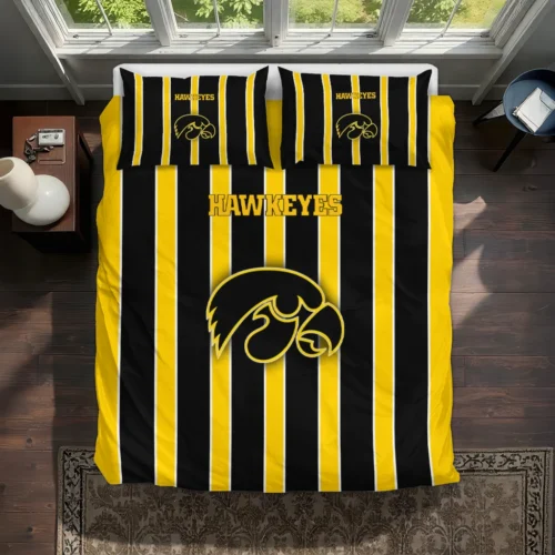 Iowa Hawkeyes Stripe Style Bedding Set Best Selling