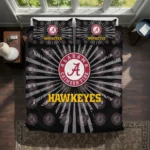 Iowa Hawkeyes Sunburst Splatter Bedding Set Best Selling