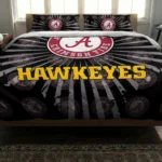 Iowa Hawkeyes Sunburst Splatter Bedding Set Best Selling