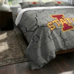 Iowa State Cyclones Cracked Texture Bedding Set Best Selling