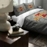 Iowa State Cyclones Cracked Texture Bedding Set Best Selling