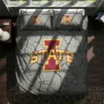 Iowa State Cyclones Cracked Texture Bedding Set Best Selling