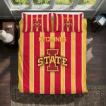 Iowa State Cyclones Stripe Style Bedding Set Best Selling