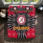 Iowa State Cyclones Sunburst Splatter Bedding Set Best Selling