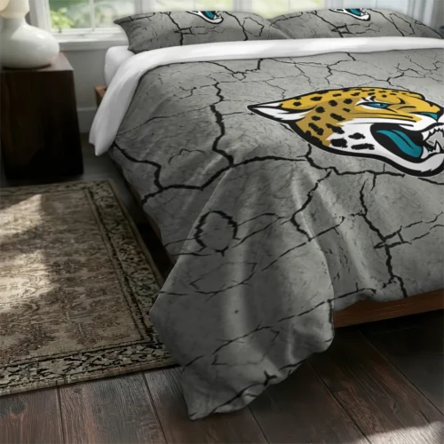 Jacksonville Jaguars Cracked Texture Bedding Set Fashion Forward