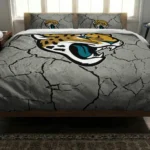 Jacksonville Jaguars Cracked Texture Bedding Set Best Selling