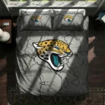 Jacksonville Jaguars Cracked Texture Bedding Set Best Selling