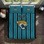 Jacksonville Jaguars Stripe Style Bedding Set Best Selling