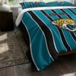 Jacksonville Jaguars Stripe Style Bedding Set Best Selling