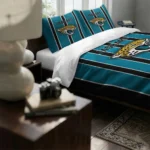 Jacksonville Jaguars Stripe Style Bedding Set Best Selling