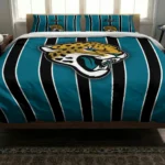 Jacksonville Jaguars Stripe Style Bedding Set Best Selling