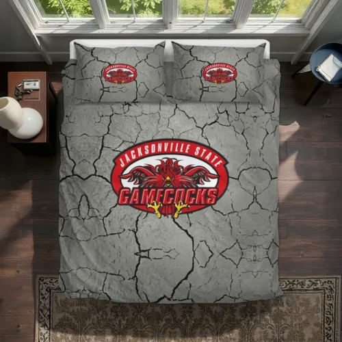 Jacksonville State Gamecocks Cracked Texture Bedding Set Best Selling