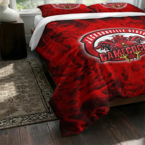Jacksonville State Gamecocks Red Mist Bedding Set Fashion Forward