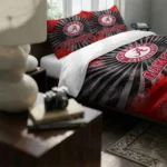 Jacksonville State Gamecocks Sunburst Splatter Bedding Set Best Selling