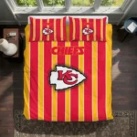 Kansas City Chiefs Stripe Style Bedding Set Best Selling