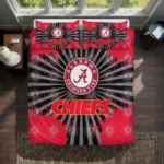Kansas City Chiefs Sunburst Splatter Bedding Set Best Selling