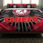 Kansas City Chiefs Sunburst Splatter Bedding Set Best Selling