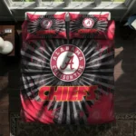 Kansas City Chiefs Sunburst Splatter Bedding Set Best Selling