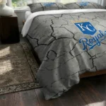 Kansas City Royals Cracked Texture Bedding Set Best Selling