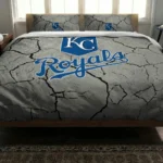 Kansas City Royals Cracked Texture Bedding Set Best Selling