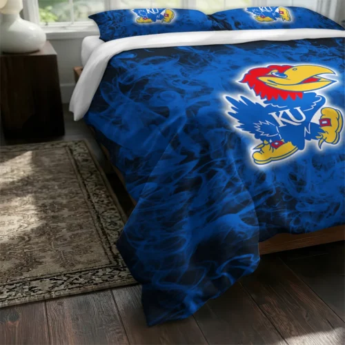 Kansas Jayhawks Red Mist Bedding Set Fashion Forward
