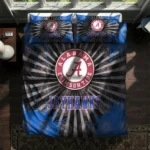 Kansas Jayhawks Sunburst Splatter Bedding Set Best Selling