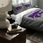 Kansas State Wildcats Cracked Texture Bedding Set Best Selling