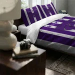 Kansas State Wildcats Stripe Style Bedding Set Best Selling